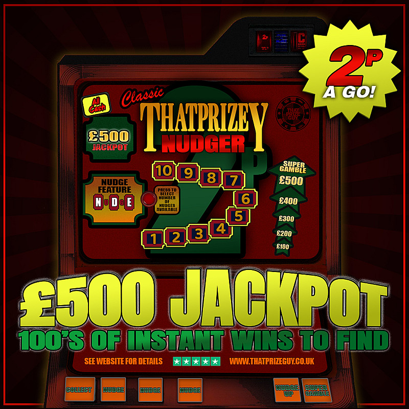 TPG 2p Tupenny Nudger Instant Win - £500 End Prize jan #1 | That Prize Guy