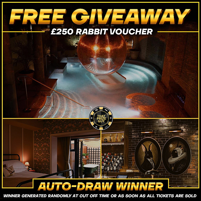 £250 Rabbit Hotel Voucher - FREE GIVEAWAY! 16/01 | That Prize Guy