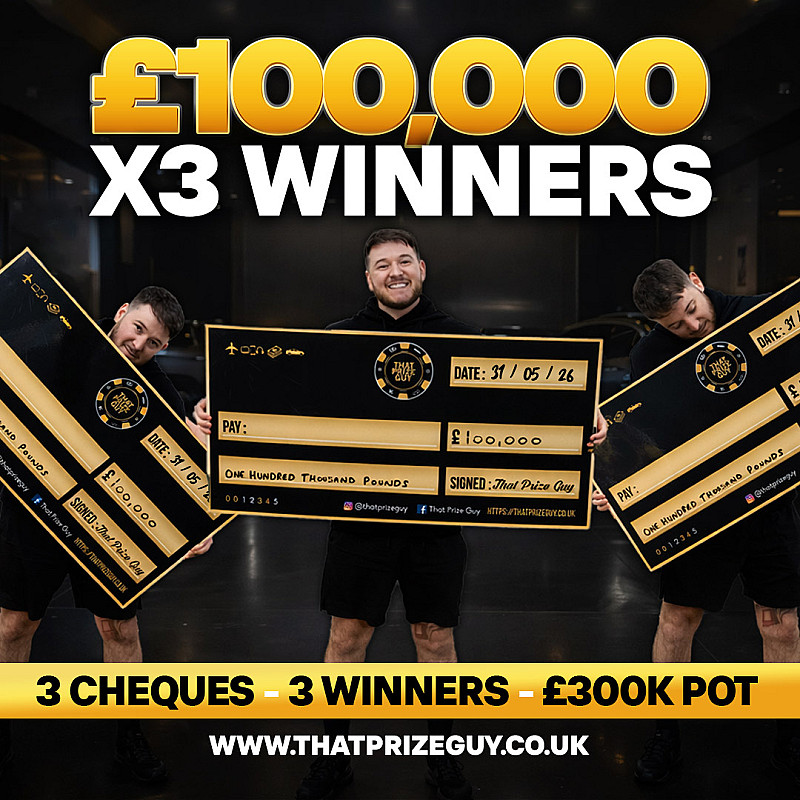 3 Winners of £100,000