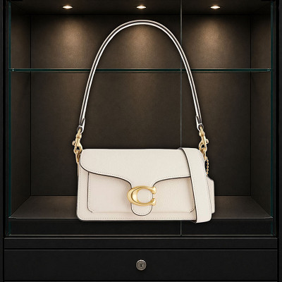 Coach Tabby 20 Leather Shoulder Bag- Chalk or £200