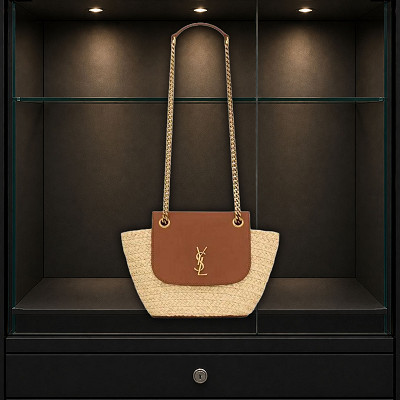 YSL - Mini manon in Raffia or £500