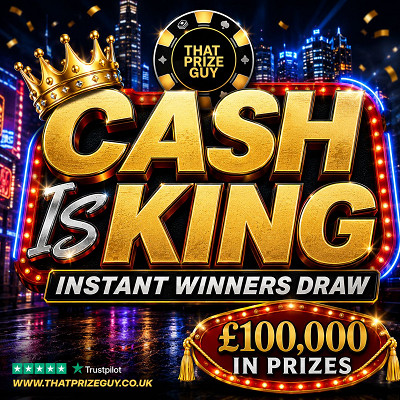 Cash Is King Instant Win £100,000 In Prizes £1,000 End Prize May