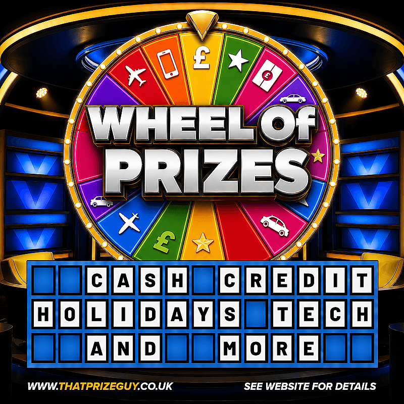 PRIZE WHEEL - £1000 End Prize - June #1