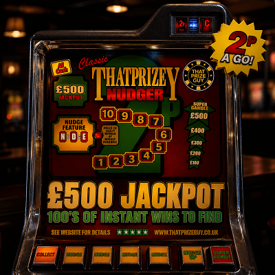 Tpg 2P Tupenny Nudger Instant Win £500 End Prize June 1