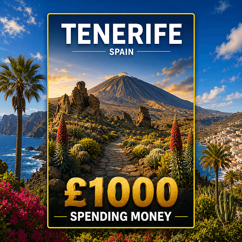 Tenerife for 2 People + £1000 June #1