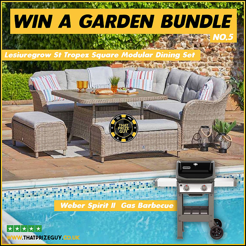 Garden Bundle - St Tropez Square Modular Dining Set & BBQ or £1250 Cash