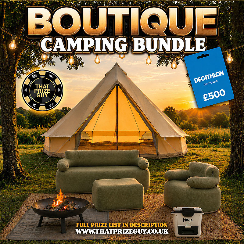 Boutique Camping Bundle or £1000 Cash Alt