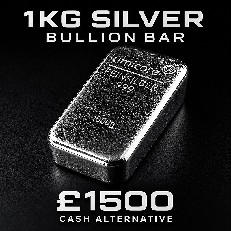 1kg Silver Billion Bar or £1500