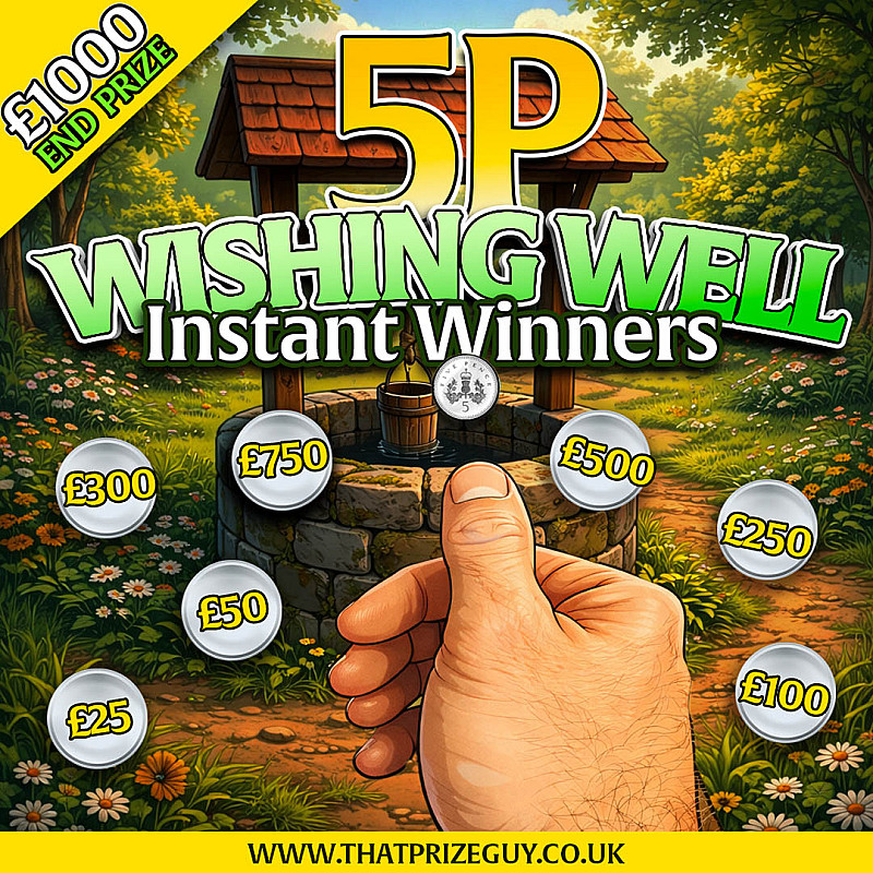 5p Wishing Well Instant Win - £1000 End Prize July #1