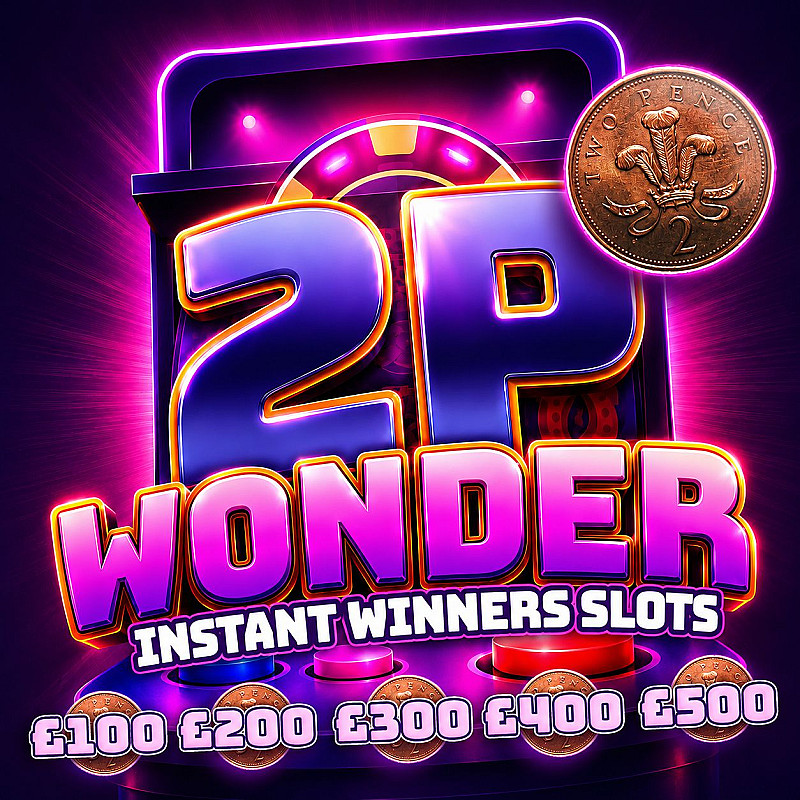 2p Wonder Instant Winners Slots - £500 End Prize #2
