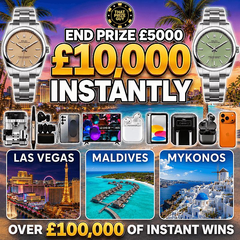 Massive Instant Win - £5000 End Prize #2