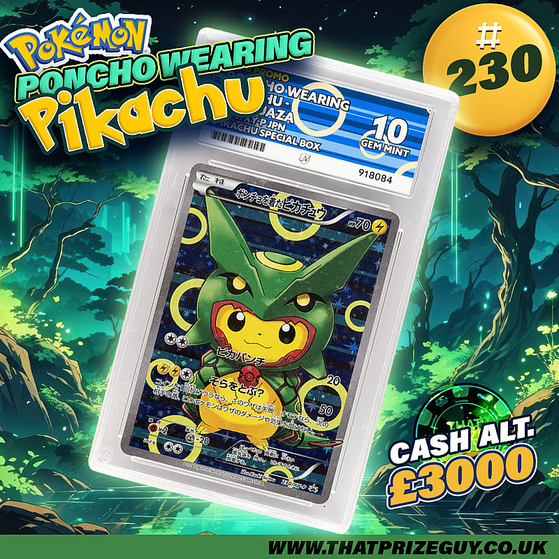 Poncho Wearing Pikachu - Rayquaza 230/XY-P