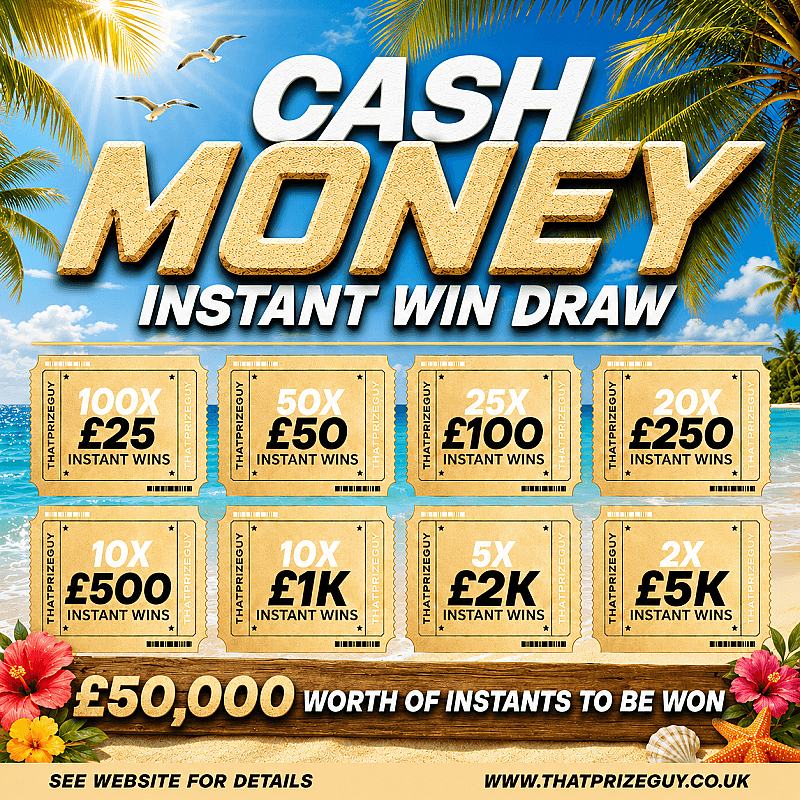 Cash Money £50k of Instants - £1000 End Prize #1