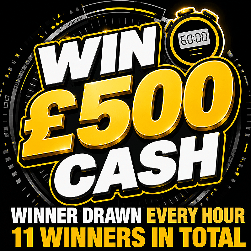 Win £500 Every Hour - July #1