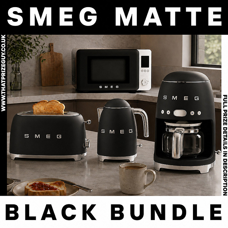 SMEG Matte Black Bundle or £750 Cash