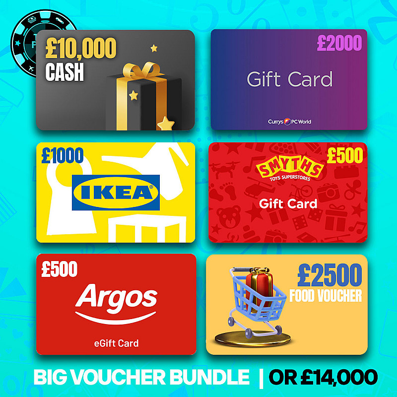 Big Voucher Bundle Or £14,000 Cash 
