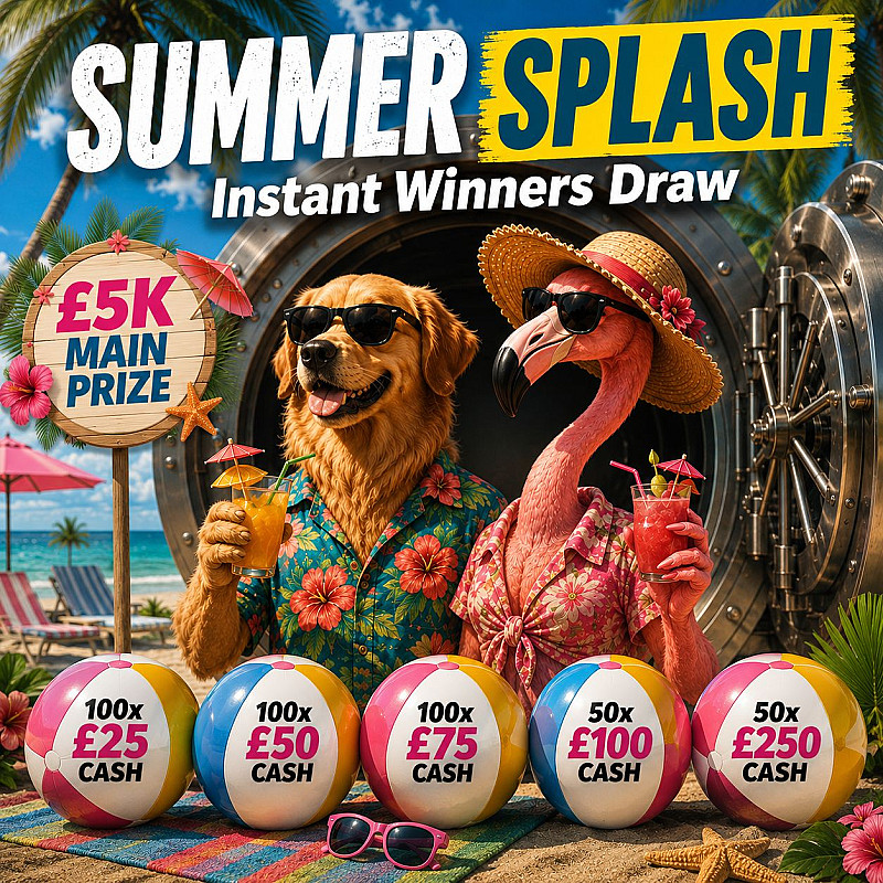 Summer Splash Instant Win - £5000 End Prize 