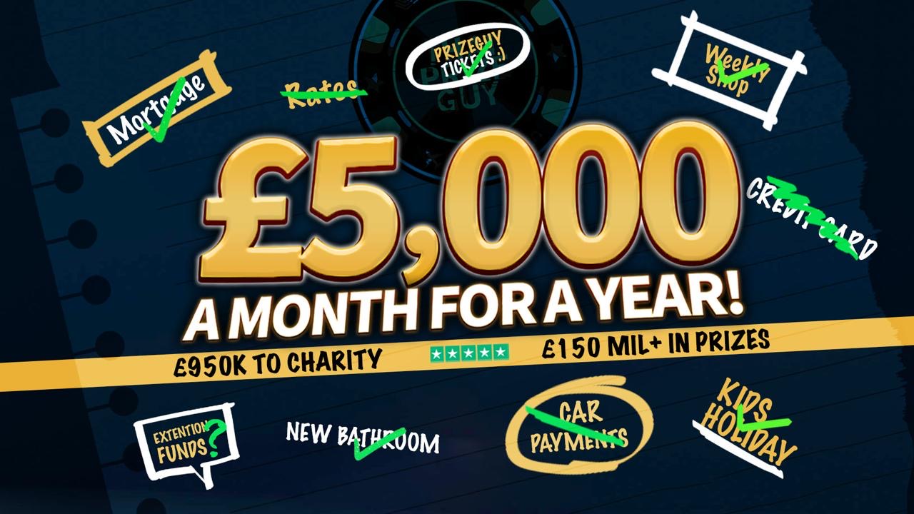 £5000 A MONTH FOR A YEAR JULY
