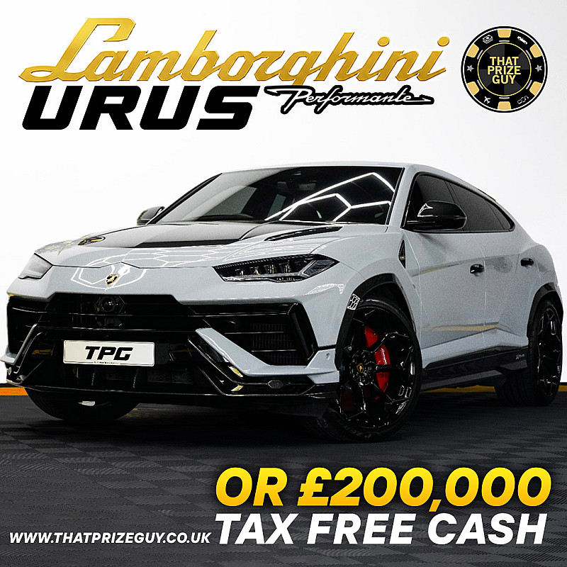 Lamborghini Urus or £200,000 Tax Free Cash
