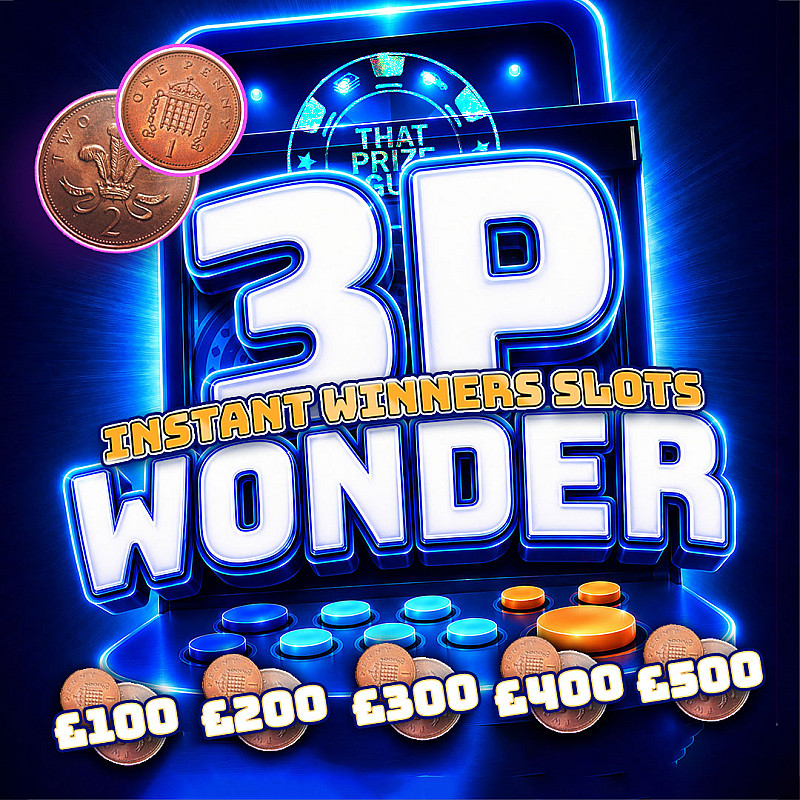 3p Wonder Instant Win - £500 End Prize - Aug #1