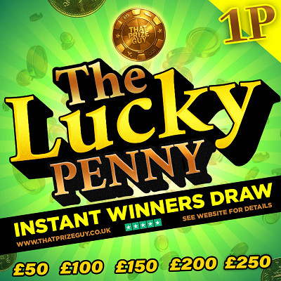 The Lucky Penny Instant Win £250 End Prize Aug 2