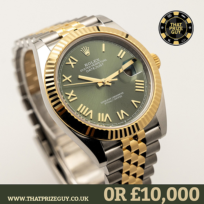 Rolex Olive Date Just or £10,000 Cash Alt