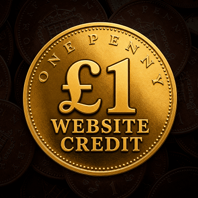 £1 Website Credit