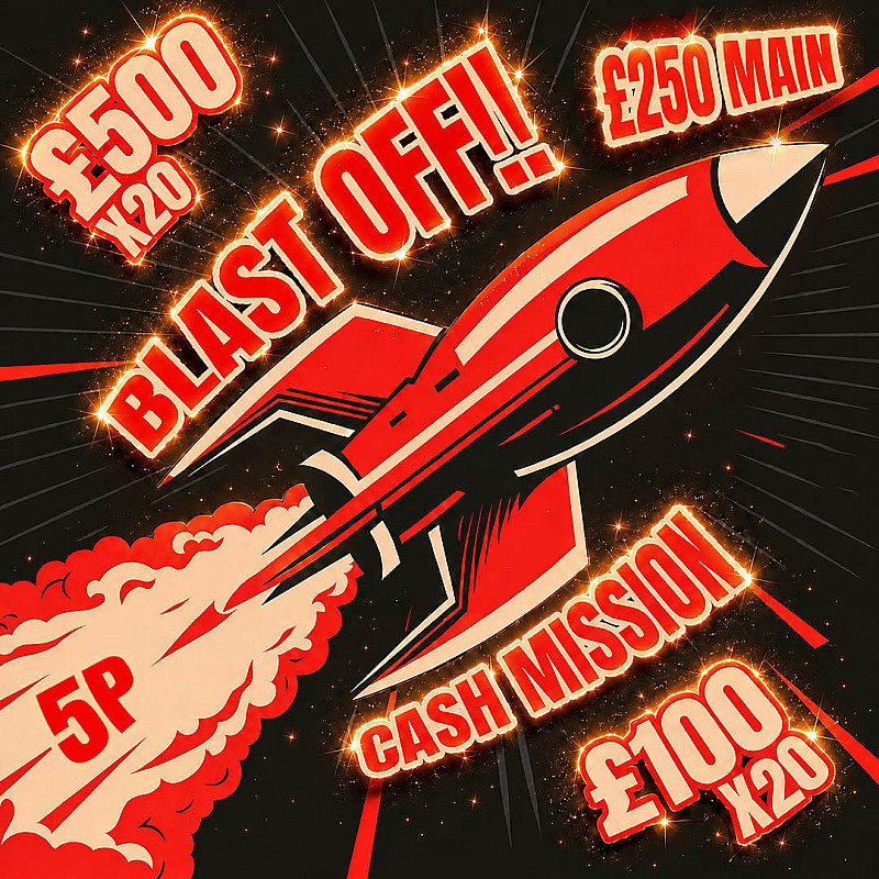 Blast Off Instant Win - £250 End Prize - AUG #1