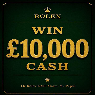 Rolex Gmt Master 2 Pepsi Or £10,000 Cash Alternative