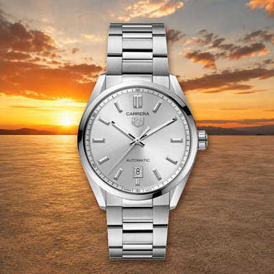 Tag Heuer Carerra 39mm Silver or £1500