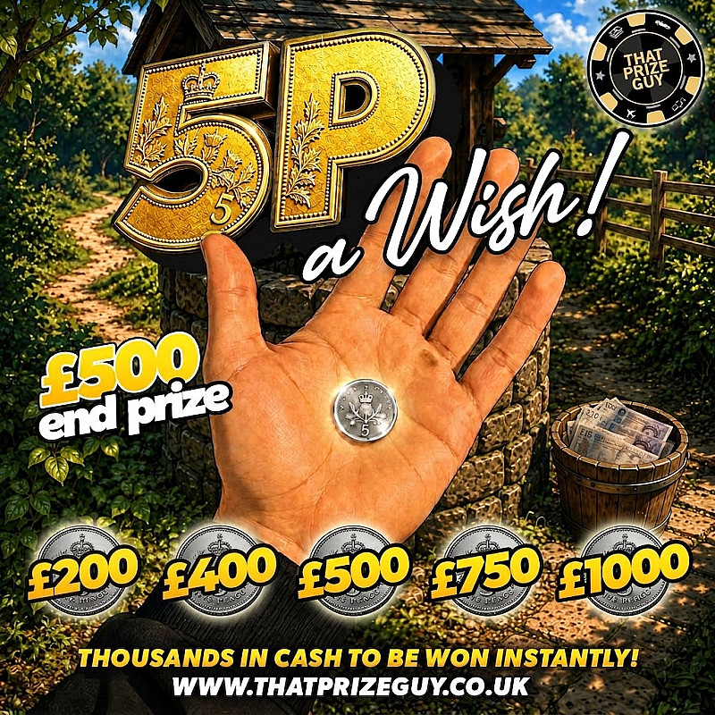5p A Wish Instant Win - £500 End Prize #1