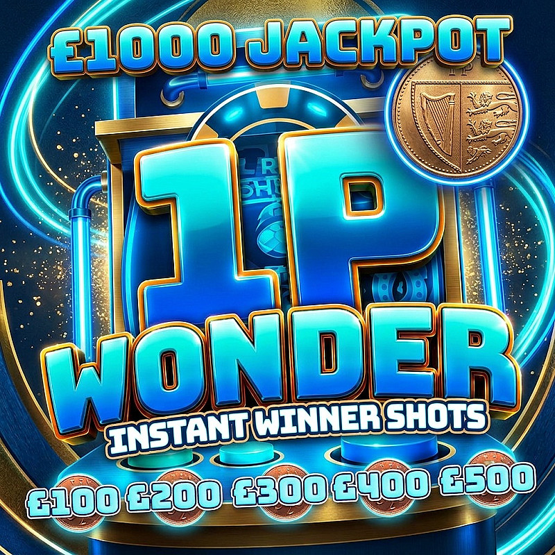 1p Wonder Instant Winner Shots - £500 End Prize 