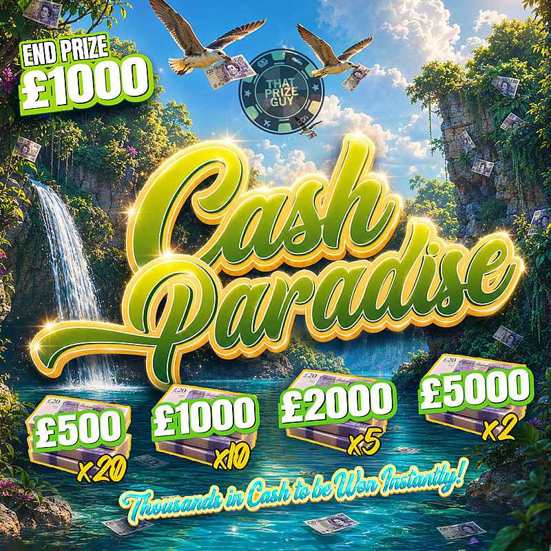 Cash Paradise Instant Win - £1000 End Prize