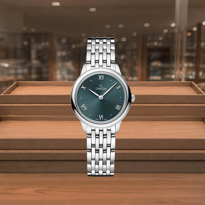 Omega De Ville Quartz 27.5mm Green Dial or £1500