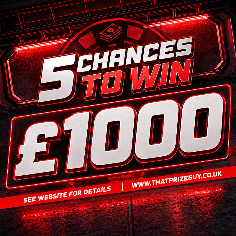 5 Chances To Win £1000 Instantly - £500 End Prize - Sept #1