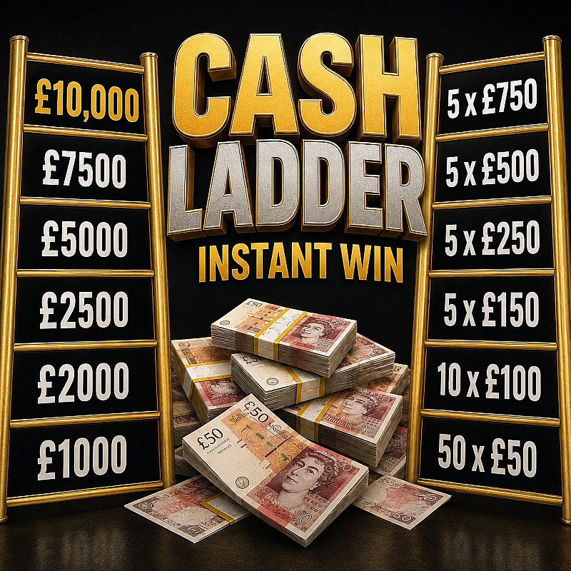 Cash Ladder Instant Win - £1000 End Prize