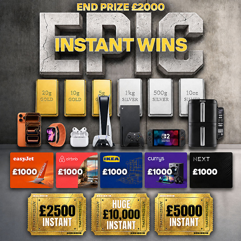 Epic Instant Wins - £2000 End Prize