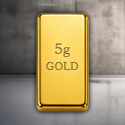 5g Gold Bar or £350