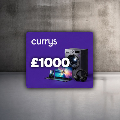 £1000 Currys Voucher or £750 Cash