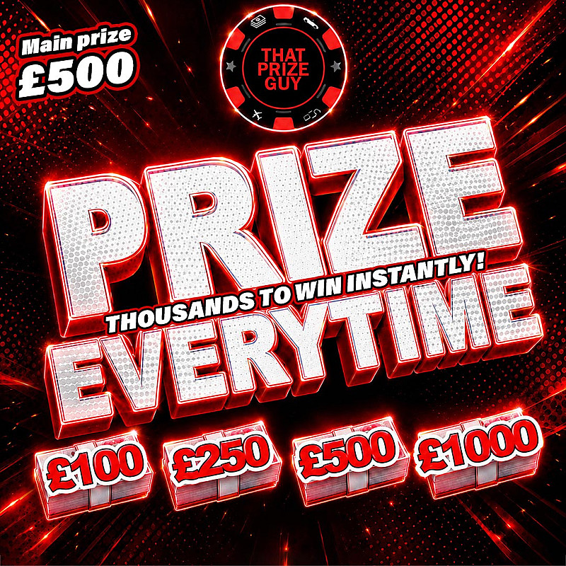 Prize Everytime - £500 End Prize - Sept #1