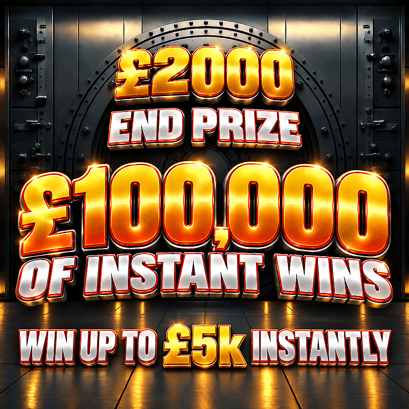 £2000 End Prize + £100k In Instant Wins - Sept #1