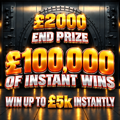 £2,000 End Prize Ps100K In Instant Wins Sept 1