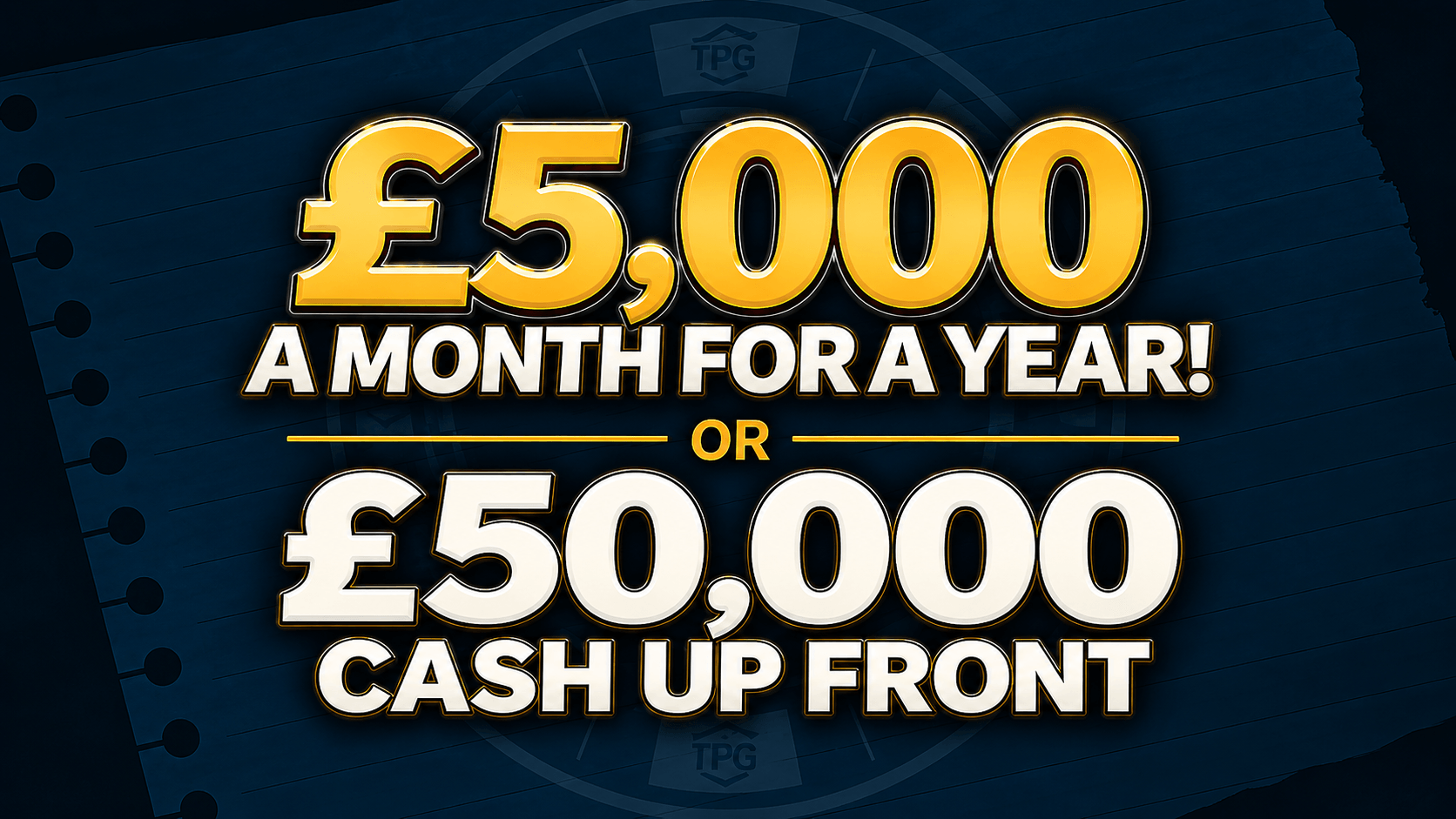£5000 A MONTH FOR A YEAR - SEPT #1