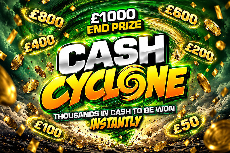 Cash Cyclone Instant Win - £1000 End Prize #1