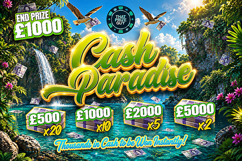 Cash Paradise Instant Win - £1000 End Prize #2