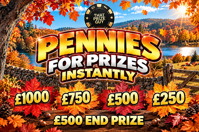 Pennies For Prizes Instant Win- £500 End Prize  