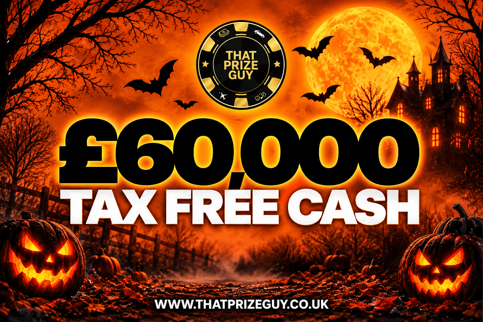 60p £60,000 for 60p October | That Prize Guy