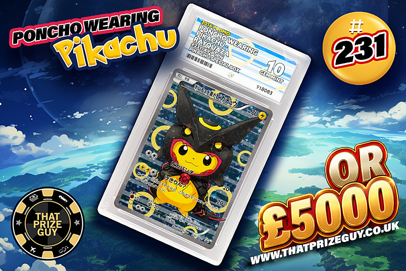 Poncho Wearing Pikachu or £5000 Cash Alt #2