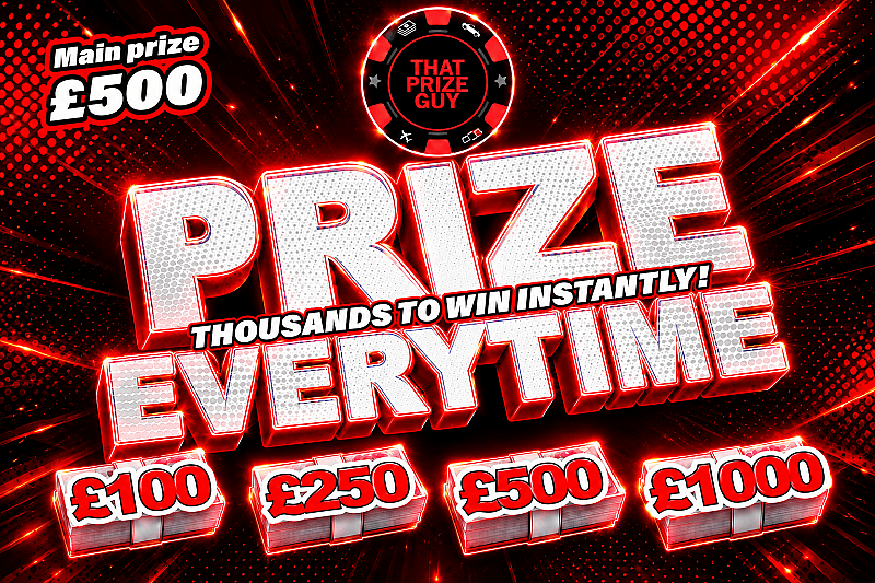 Prize Everytime - £500 End Prize - Oct #1