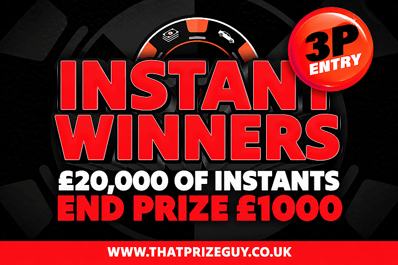 £20,000 of Instant Wins - £1000 End Prize